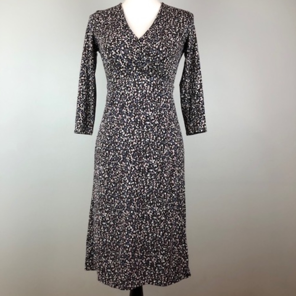 Sigrid Olsen 3/4 sleeves , Floral Wrap Dress Sz XS